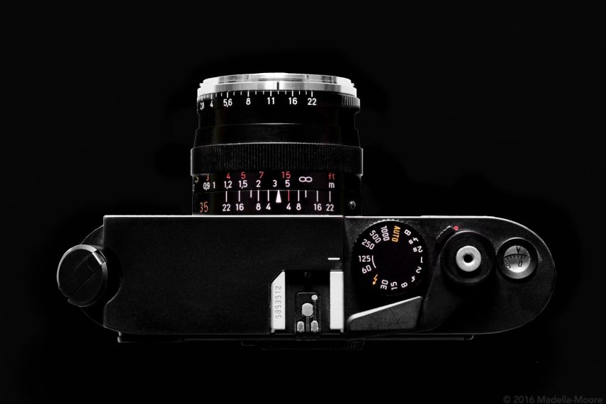 A Leica M7 - felülnézet