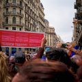Vollem Acollir: Protest in Barcelona in support of refugees