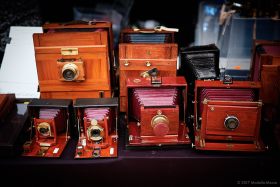 Old Cameras on sale at Revela-T 2017, Vilasser de Dalt.